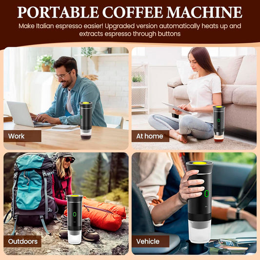 Cafetera Expressó Portátil Capsulas 3 em 1 Compativel com Nespresso Dolce Gusto e Café Molido