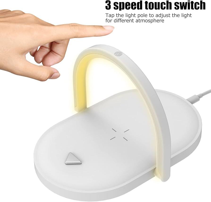 Carregador 3 em 1 com Luz Nocturna