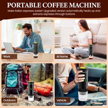 Cafetera Expressó Portátil Capsulas 3 em 1 Compativel com Nespresso Dolce Gusto e Café Molido