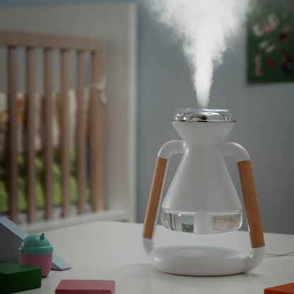Humidificador, Difusor de Aromas e Carregador Sem Fios 3 em 1