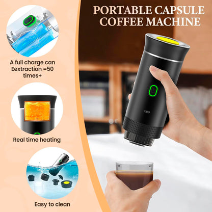 Cafetera Expressó Portátil Capsulas 3 em 1 Compativel com Nespresso Dolce Gusto e Café Molido