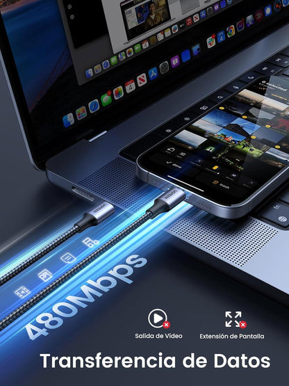 Cabo USB C a USB C 60W