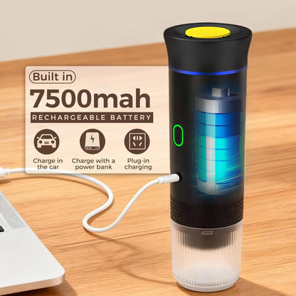 Cafeteira Portátil 3 em 1 – Máquina de Café Espresso Compacta e Recarregavel para Cápsulas